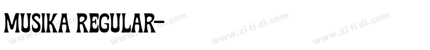 Musika Regular字体转换